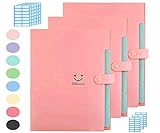 La carpeta portátil de 5 bolsillos expansibles no solo es práctica para clasificar y almacenar papeles, 6 diseños de colores brillantes también aportan frescos y elegantes sensaciones, para mostrar tu vida colorida.