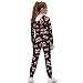 YECARYPOD Union Jack Girls Boys Clothes Fall Outfits 2 Piece Sweatsuit Crop Hoodie for Girls Kids Tracksuit Oversized Sweatshirt and Fall Fashion Sweatpant with Pockets Children's Sportswear