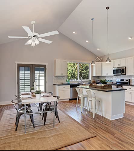 Design House 153437 Ceiling Fan Downrod 18", White #TOP2