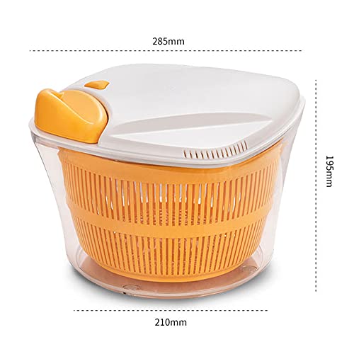Dryer Manual Salad Spinner Large Multifunction Design, With Handle & Locking Lid Fruits And Vegetables Dryer Drain Quick Lettuce Spinner Kitchen #TOP1