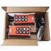 Industrial Wireless Crane Remote Control kit F21-E1B 8 Button 12v 24v Electric Lift Hoist Overhead Tower Bridge Radio Switch Receiver (2 Transmitters + DC 12V Receiver)