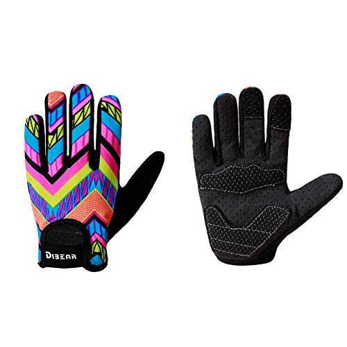 DIBEAR Cycling Gloves of Girls and Boys,Roller,Skating,Balance Cars and Outdoor Sports,Anti-Slip Silicone Can