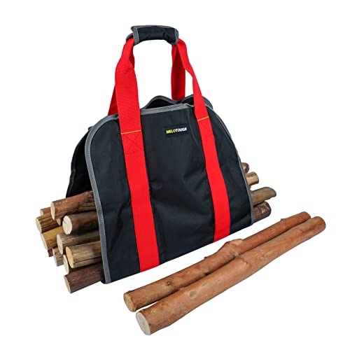 Melotough Firewood Log Carrier Ballistic Log Tote Bag,Super Stronger Than Canvas Firewood Carrier Log Tote Bag #TOP13