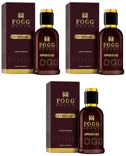 Image of FOGG Men Long-Lasting Fresh & Powerful Fragrance Spray Xpressio Spray Floral Scent, Eau De Parfum - 100Ml (Pack Of 3)