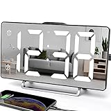 【WANDUHR / TISCHUHR & Garantie】An der Unterseite des Weckers befindet sich ein abnehmbarer Ständer. Damit können Sie den Wecker aufrecht stellen, flach legen oder an die Wand hängen, ganz nach Ihrem Geschmack. Anjank bietet ein Rückgaberecht von 30 Tagen und einen 24std. Kundendienst nach dem Kauf. Haben Sie keine Angst vor dem Kauf. Perfekt als Geschenk für Familie und Freunde.