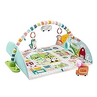 Fisher-Price Activity City Gym to Jumbo Play Mat, Multi-Coloured