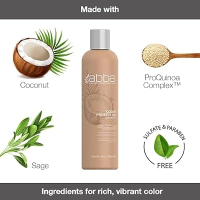 ABBA - Pure Color Protection Shampoo & Conditioner Shine Enhancing & Nourishing Value Duo Set Coconut Oil & Sage, 32 fl oz Each