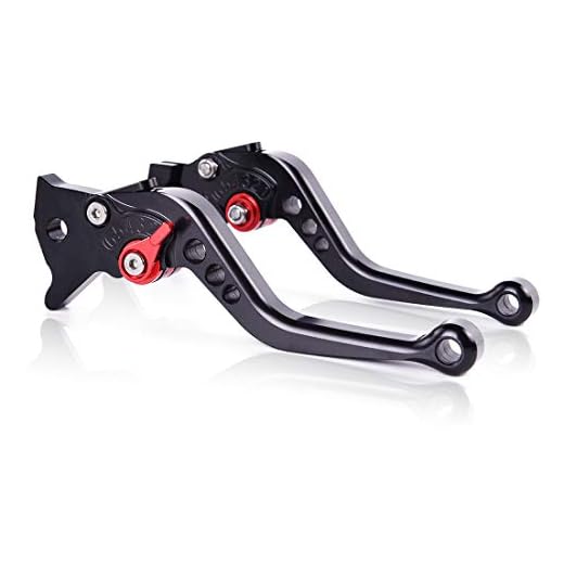Auzkong broms kopplingspedal för Ducati Monster 696 (2008–2012), MONSTER 796 (2011–2014), Hypermotard 796 (2010–2012), scrambler 1100/sport/special (2018–2019) svart 1 par