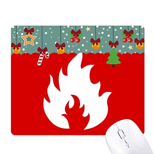 Tapis de souris carré en caoutchouc rouge feu pour éviter les glissements sur le bureau