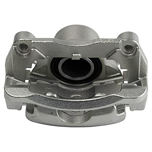 Image of TRQ Front Driver and Passenger Side Brake Caliper Set Caliper Brackets Hardware Compatible with 2008-2013 Nissan Rogue 2014-2015 Nissan Rogue Select