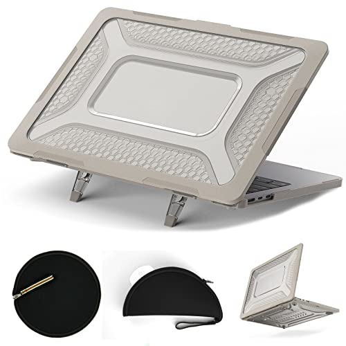 Coque MacBook Air 13.6 M2 haut de gamme double couche rigide finition pierre