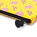 BT21 COOKY Character Pattern Small Coin Purse ID Credit Card Wallet Toiletry Pouch with Zipper, Yellow