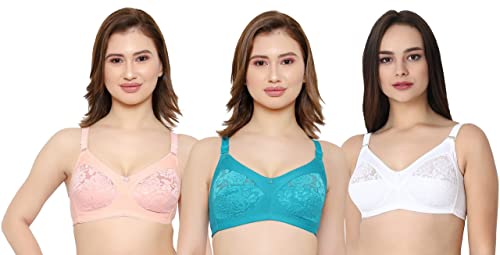Image of Women Net Non-Padded Wire Free Regular Bra