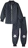  mikk-line Mädchen Duvet Thermo-Set Jacke, Blau (Blue Nights 287), (Herstellergröße: 122)