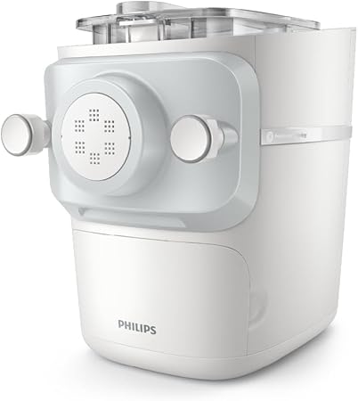 Philips 7000 Series Pasta Maker, ProExtrude Technology 150W, 8 discs, Perfect Mixing Technology, Preapre up to 8 Portions, HomeID App, White, (HR2660/03)