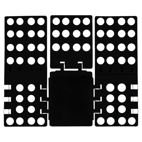 Event Decor Shop Planche pliante pour t-shirt - 58 x 68 cm - Durable - Pour un pliage rapide et facile des chemises - Organisation de garde-robe et emballage de voyage (noir)