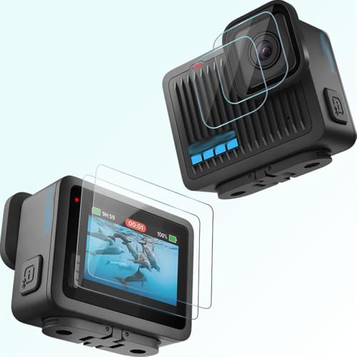 Image of VERTUS Premium Tempered Glass Screen Protector for GoPro Hero 4K Action Camera [2(Front) + 2(Back)]