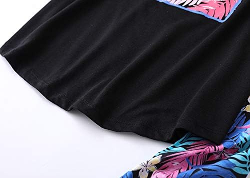 PNAEONG Women Pajama Set Sleepwear Tops with Capri Pants Casual and Fun Prints Pajama Sets - Image 5