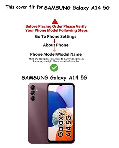 Image of COVERBLACK Rubber Back Cover for Samsung A14 5G - SM-A146B - Transparent