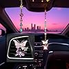 Car Aromatherapy Vent Clips,Lovely Dual Butterfly Car Air Outlet Freshener Perfume Clip Aroma Diffuser Decor - Pink #1