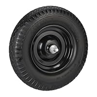 Set Da 4 Ruote Per Carriola, 4.80 4.00-8 Di Ricambio Ad Aria, Asse - Foto 11