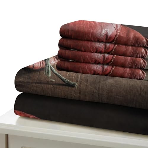 Housse de couette boxe vintage en microfibre ultra douce 135x200cm - 7