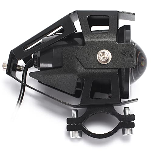 Par Farol De Milha Led Auxiliar U11 30w Angel Eyes Projetor 12v para Moto e Neblina com Botão Liga/D