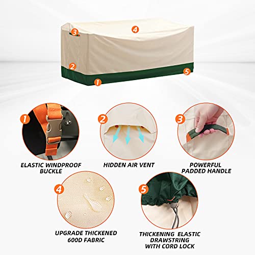 Umbrauto Outdoor Couch Cover Patio Furniture Covers Waterproof Outdoor Sofa Covers Heavy Duty Fade Resistant Patio Sofa Covers (87" Lx37 Wx35 H) #TOP2