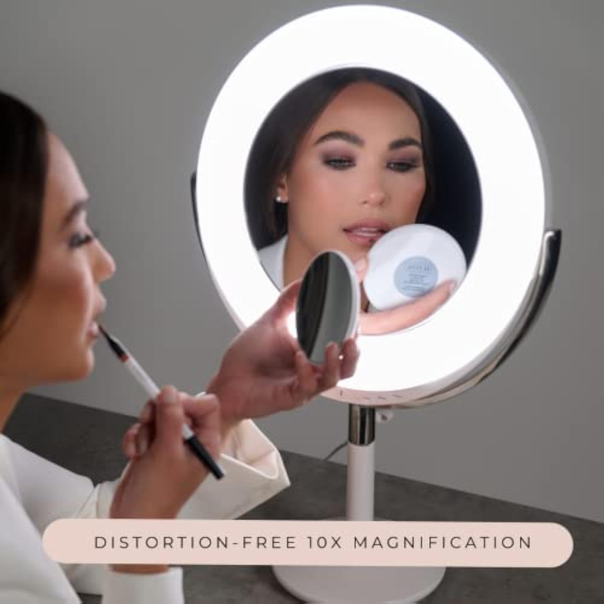 10x Magnifying Makeup Mirror, Compact Design