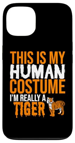 �n���E�B�� - This Is My Human �R�X�`���[�� I'm Really A Tiger �X�}�z�P�[�X iPhone 13 �p