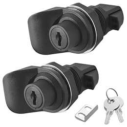 evan Push Button Glove Box Latch with Lock for Marine Camper Truck 2 Pack