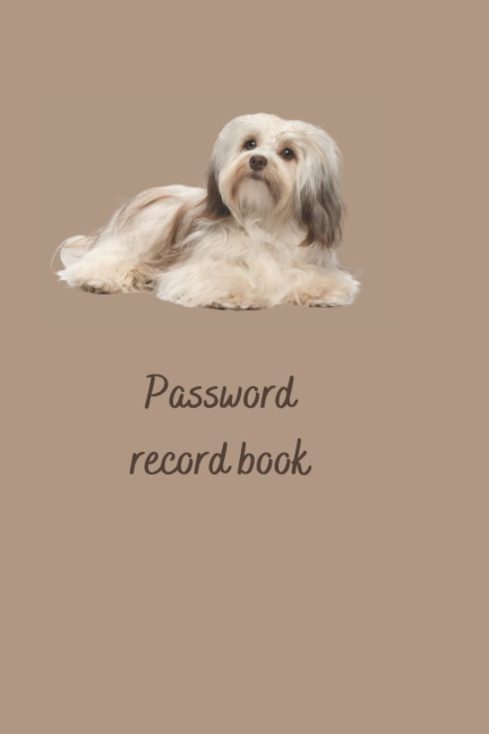 Havanese dog password record book, for Havanese lovers, A to Z 84 pages featuring Havanese dog.: Havanese dog gift
