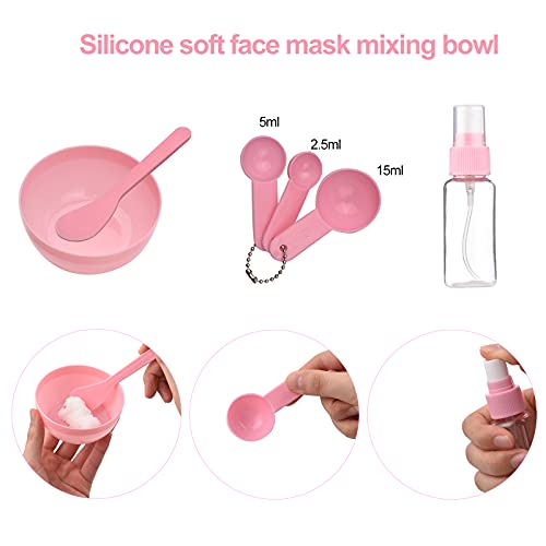 Mibee Conjunto de tigela de mistura de máscara facial 24 unidades DIY Conjunto de ferramentas de mis