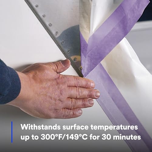 3M 501+ High Temperature Masking Tape, Purple, 1.89 in x 2.15 in – Strong Holding Power for Automotive, Specialty Vehicle and Industrial Markets by 3M - Image 3