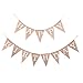 Produktbild Gracelaza 13 STK/ 2m 'Happy Birthday' Schöne Leinen Wimpel Hessischen Girlande Vintage Rustikal Süße Bunting Wimpelkette Farbenfroh Wimpeln für Geburtstag #5