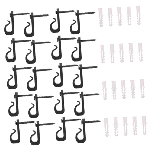 ifundom 20pcs Plastic Light Clips for Outdoor String Lights Sturdy Hanging Hooks for Tent Poles Patio Decoration and Camping Accessories
