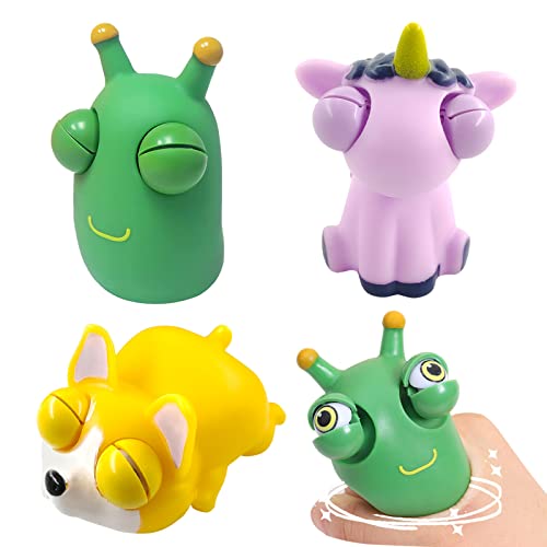 Squeeze Jouet 3 Pièces,Popping Out Eyes Squeeze Toys,Jouet à Presser Spongieux,Jouet à Presser Anti Stress,Squeeze Toy,Jouets Anti-Stress,Soulage L'anxiété et Stress pour Enfants et Les Adultes Cover