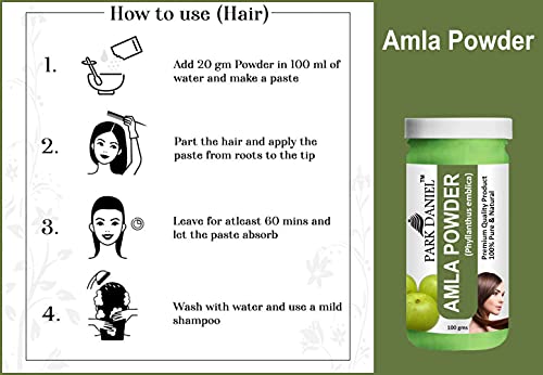 Image of Park Daniel Premium Amla Powder - For Hair Conditioner Combo Pack 2 bottles of 100 gms(200 gms)