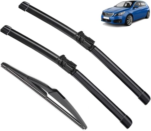 Essuie-glaces Peugeot 308 T9 Hatchback 2014-2020 - Kit de remplacement avant et arrière