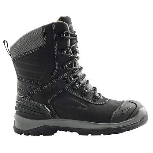 BLÅKLÄDER 2257 Elite 8" Safety Boot – Full-Grain Leather, Composite Toe, Waterproof, Electrical Hazard Protection, 200g Thinsulate™ Insulation, Cold Isolation Membrane, Quick-Zip Side Access,3