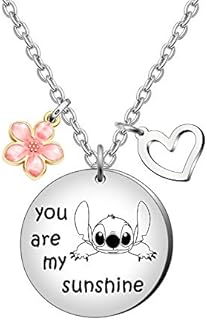 Maxforever Girl's Jewellery You are My Sunshine Necklace Gift for Daughter, Niece, Girls