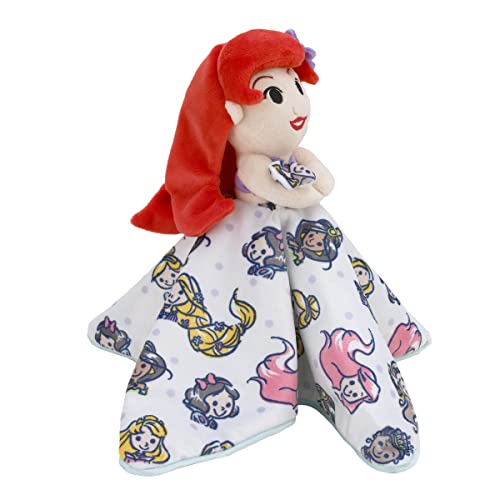 Image of Disney Ariel and Princess White and Aqua Lovey Security Blanket