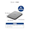 LaCie Mobile Drive Secure 2TB External Hard Drive Portable HDD - Space Grey, USB-C 3.2, for PC and Mac, Post-Consumer Recycled, with Adobe All Apps Plan and Rescue Services (STLR2000400)