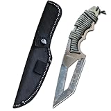 DOOM BLADE 8.07' Fixed Blade Hunting Knife with Nylon...