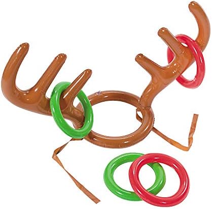 Inflatable Reindeer Antler Ring Toss Game-Holiday Party