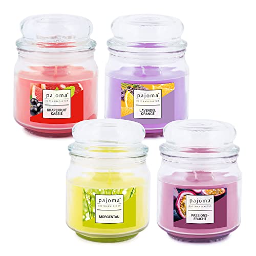 Pajoma Lemongras Duftkerze – Premium Edition Im Glas Mit Holzdeckel, 180 G, Ca. 25 Stunden Brenndauer