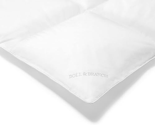 Miniatura 2 de BOLL & BRANCH Relleno de edredón alternativo al plumón, funda de lujo 100% algodón orgánico, ropa de cama de fibra hipoalergénica, construcción de