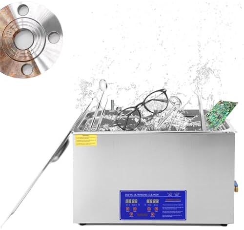 Professional 6.5L Ultrasonic Cleaner - 40kHz Digital Control, Adjustable Time/Temperature, Stainless Steel, Perfect for Jewelry, Eyeglasses, Watches & Electronics Cleaning