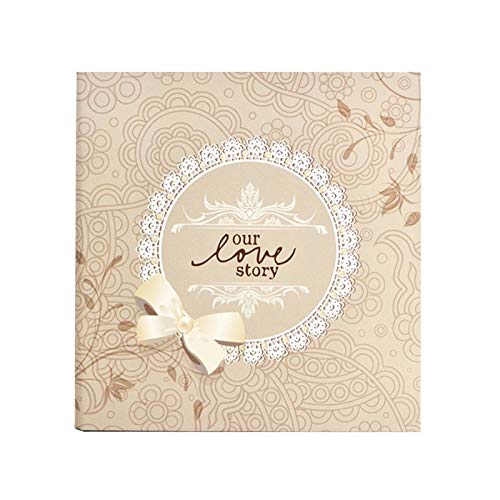 Bswefty Scrapbook Album DIY Retro Wedding Guest Book can Fill The Travel Memory Book Christmas Valentine's Day Gift 30 Black Pages (Color : 1)