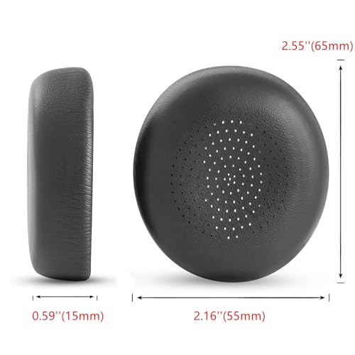 Almohadillas para Auriculares Compatibles con Jabra Evolve2 30 / 30SE / 30MS / 30UC con Cuero Proteico miniatura 4